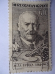 Stamps Czechoslovakia -  Pintor: Joza Uprka 1861-1940