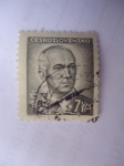 Stamps Czechoslovakia -  Edvar Benes  (1884-1948)