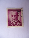 Stamps : Europe : Czechoslovakia :  Tomás Masaryk  (1850-1937)