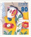 Stamps Japan -  caballito de juguete