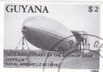 Stamps America - Guyana -  Zeppelin- 150 aniversario