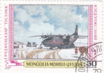 Sellos de Asia - Mongolia -  avión de transporte militar