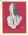 Stamps Romania -  estatua de Zeita Isis
