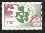 Sellos de America - Chile -  Paloma y Mapa Mundi
