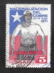Stamps Chile -  Nacionalización del Cobre