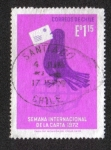 Stamps Chile -  Paloma mensajera. Semana Internacional de escritura de cartas