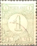 Sellos de Europa - Holanda -  Intercambio 0,20 usd 1 cent. 1894