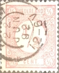Stamps Netherlands -  Intercambio 0,20 usd 1/2 cent. 1876