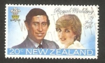 Sellos de Oceania - Nueva Zelanda -  796 - Boda del Príncipe Charles y Lady Diana Spencer