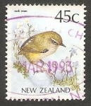 Sellos de Oceania - Nueva Zelanda -  1127 - Ave xenicus gilviventris
