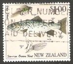 Stamps New Zealand -  1534 - Pesca a mosca