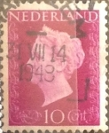 Stamps Netherlands -  Intercambio 0,20 usd 10 cents. 1947