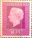Stamps Netherlands -  Intercambio 0,20 usd 50 cents. 1972