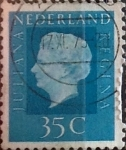 Stamps Netherlands -  Intercambio 0,20 usd 35 cents. 1972