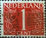 Stamps Netherlands -  Intercambio 0,20 usd 1 cents. 1946
