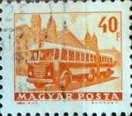 Stamps : Europe : Hungary :  Intercambio 0,20 usd 40 f.  1963