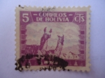 Stamps : America : Bolivia :  Fauna.