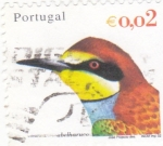Sellos de Europa - Portugal -  ave- abejaruco 