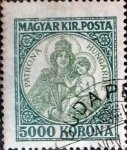 Stamps Hungary -  Intercambio jxi 0,35 usd 5000 korona 1921