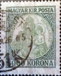 Sellos de Europa - Hungra -  Intercambio 0,35 usd 5000 korona 1921