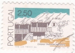 Stamps Portugal -  panorámica- casas transmontanas