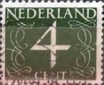 Stamps : Europe : Netherlands :  Intercambio 0,20 usd 4 cents. 1946