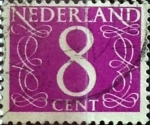 Stamps Netherlands -  Intercambio 0,20 usd 8 cents. 1957