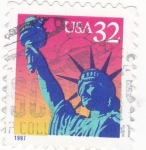 Stamps United States -  estatua de la libertad