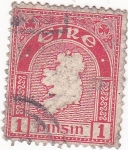 Stamps Ireland -  mapa de Irlanda