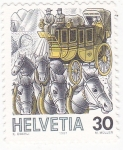 Stamps Switzerland -  carruaje
