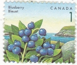 Stamps Canada -  fruta-blueberry
