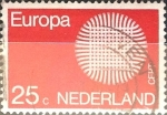 Sellos de Europa - Holanda -  Intercambio 0,20 usd 25 cents. 1970