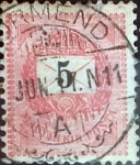 Sellos de Europa - Hungr�a -  Intercambio 0,30 usd 5 korona 1888