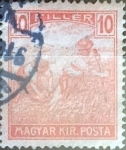 Stamps Hungary -  Intercambio 0,20 usd 10 filler  1916