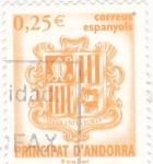 Stamps Andorra -  escudo andorrano