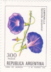 Stamps Argentina -  flora- campanilla