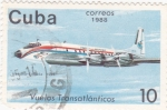 Sellos de America - Cuba -  vuelos transatlánticos