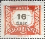 Sellos de Europa - Hungra -  Intercambio 0,20 usd 16 filler 1958