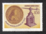 Stamps : America : Chile :  Primera Moneda Acuñada en Chile