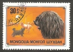 Sellos de Asia - Mongolia -  Perro de raza