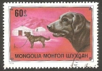 Sellos de Asia - Mongolia -  Perro de raza