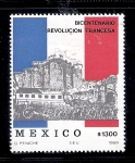 Stamps Mexico -  Bicentenario de la Revolución Francesa