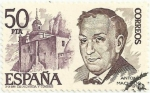 Stamps Spain -  (68).PERSONAJES ESPAÑOLES. ANTONIO MACHADO. EDIFIL 2459