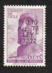 Stamps Chile -  Moai Isla de Pascua
