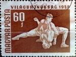 Stamps : Europe : Hungary :  Intercambio 0,20 usd 60 f. 1958