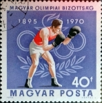 Stamps : Europe : Hungary :  Intercambio 0,20 usd 40 f. 1970