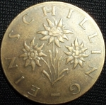 monedas de Europa - Austria -  1965 (Anverso)