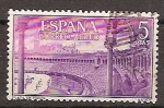 Stamps Spain -  ESPAÑA SEGUNDO CENTENARIO USD Nº 1269 (0) 5P MALVA Y PURPURA TOROS.