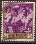 Sellos del Mundo : Europa : Espa�a : ESPAÑA SEGUNDO CENTENARIO USD Nº 1271 (0) 40C MALVA MURILLO