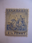 Sellos de America - Barbados -  2, 1/2 Penny.